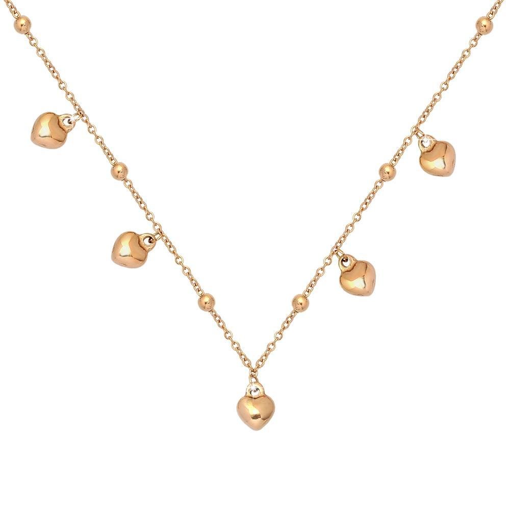 Collana Modern Times Rose gold con Cuori -Beloved_gioielli